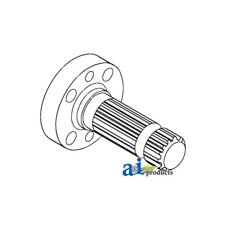 A & I Products Shaft, PTO Stub (1000 RPM) 4.5" x6.2" x4.7" A-677496